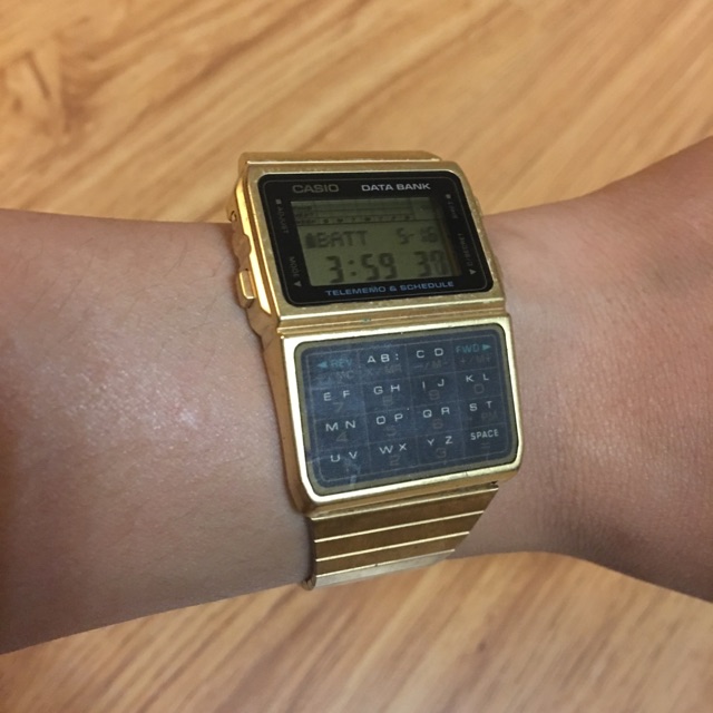 gold calculator watch casio