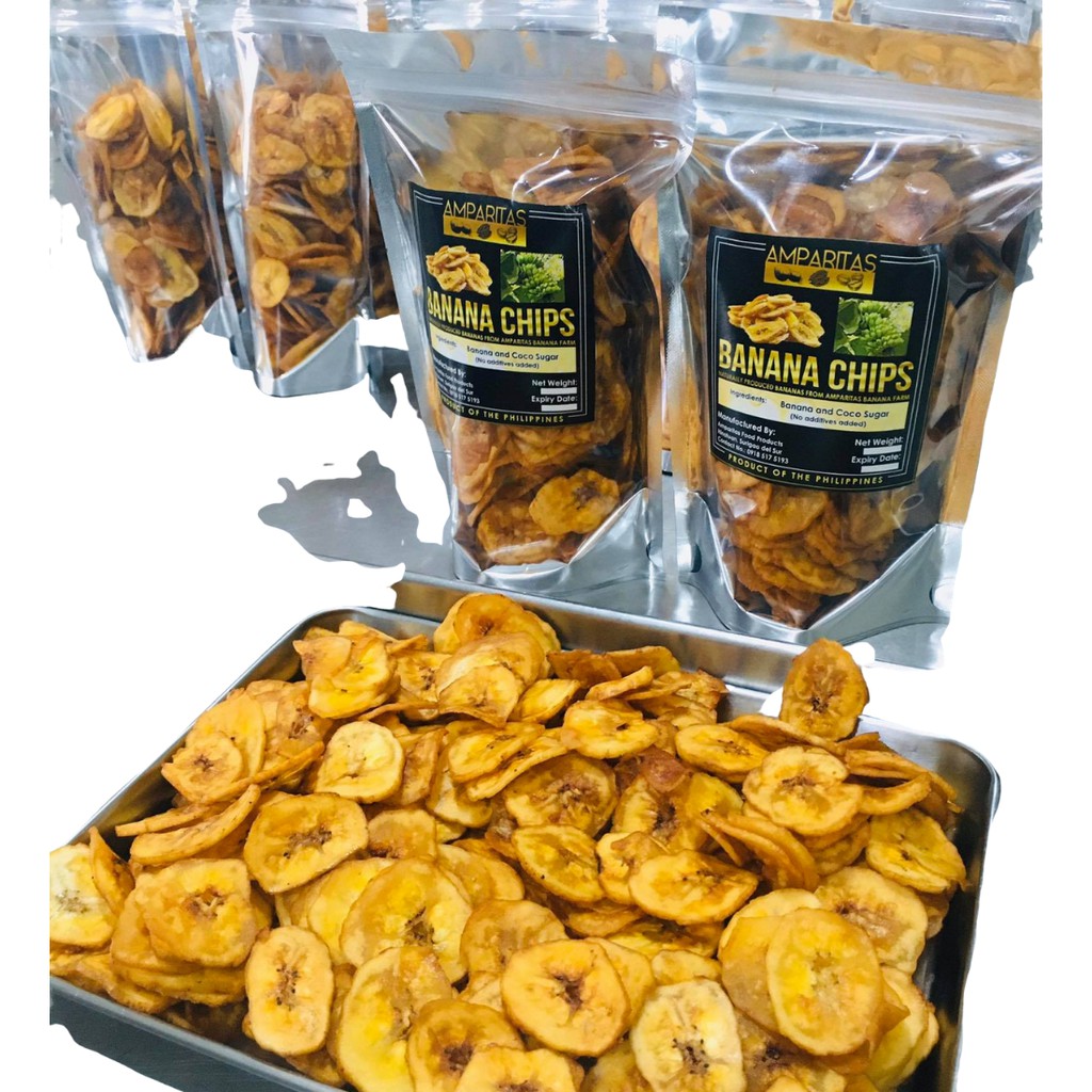 Banana Chips (50g) and (100g) Amparitas Banana Chips Shopee Philippines