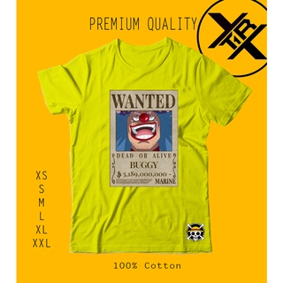 One Piece Buggy the Clown Emperor Strawhat Luffy New Wanted Poster Premium Quality Shirt (OP133) #7