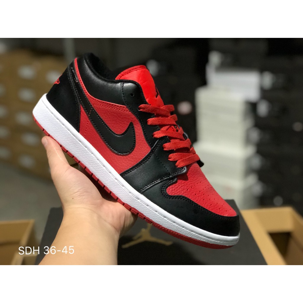 jordan 1 low red and black