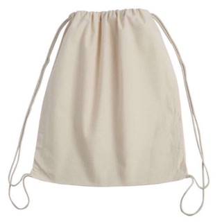 canvas drawstring backpack with flap