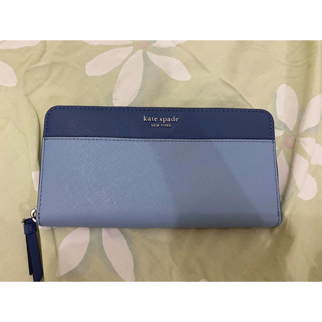 Kate Spade Large Continental Wallet in Blue | Shopee Philippines
