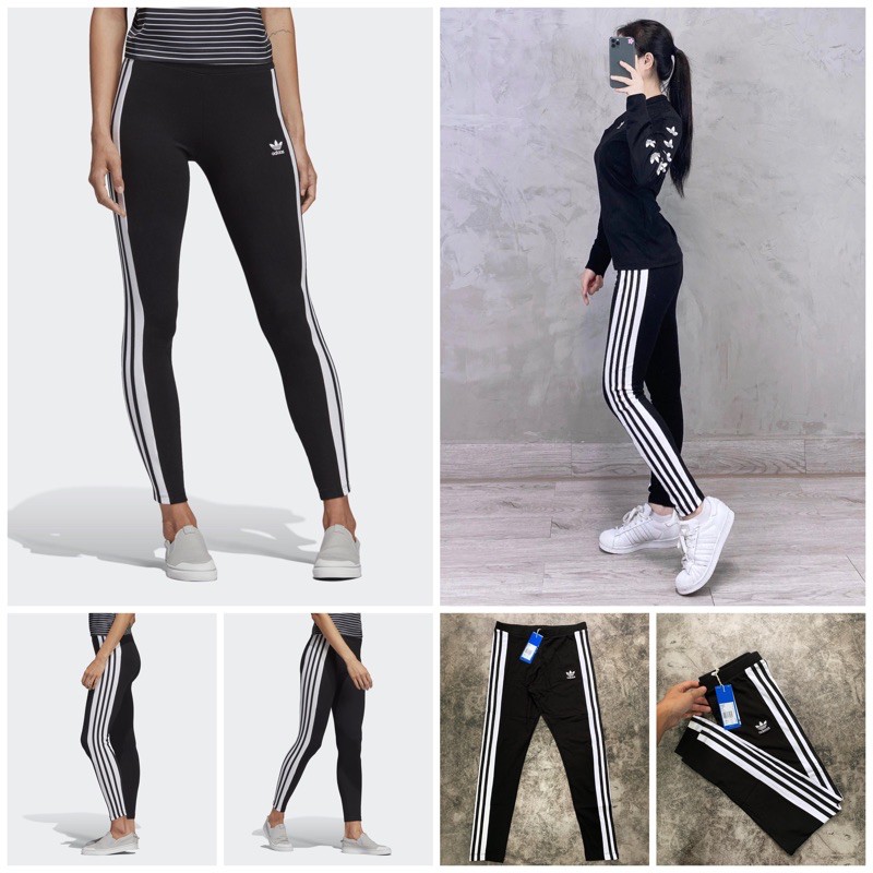 Adidas Panel Three Stripes Leggings For Women | Shopee Philippines