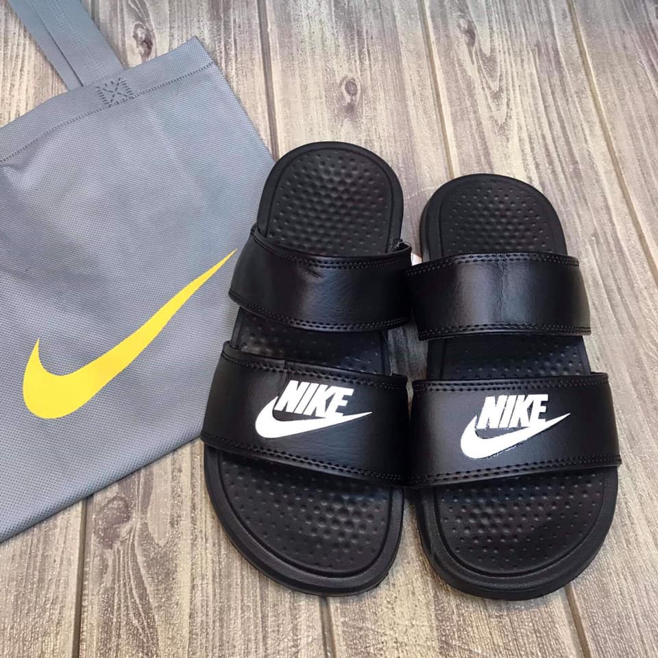 nike double strap slides mens