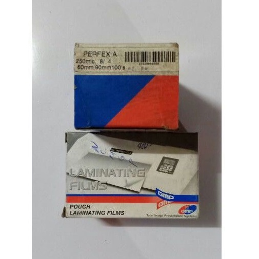 Plastic Laminating Pouch Films 60x90mm, Thickness 250micron per Box