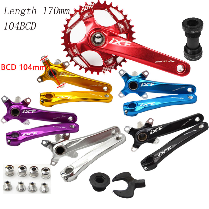 Bicycle Crank Set IXF 104 BCD CNC Untralight Crank Arm MTB/Road Bicycle