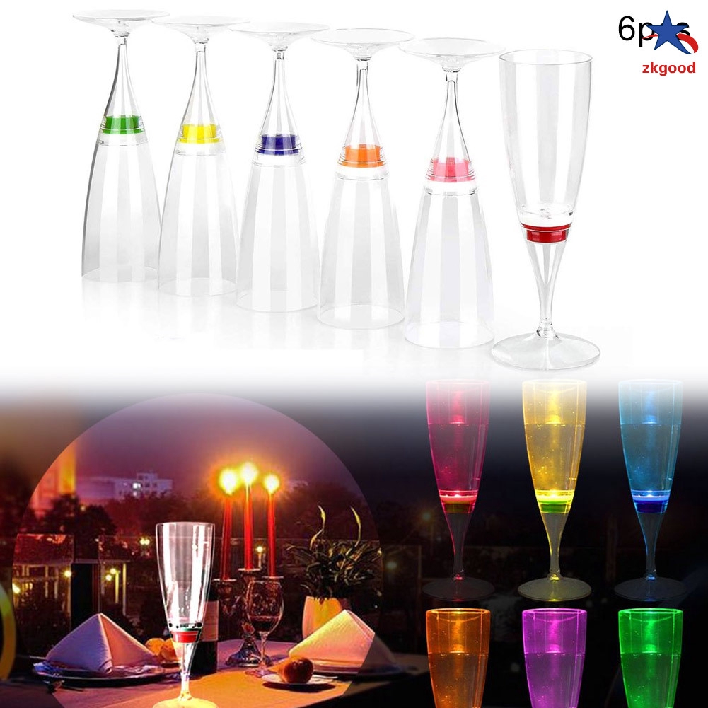 flashing light wine glass