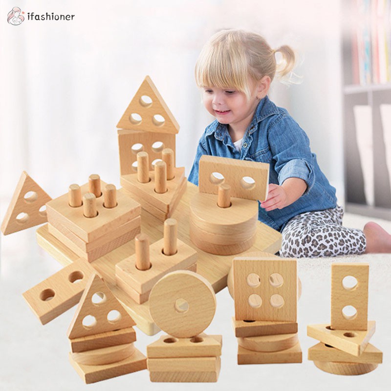 geometric stacking blocks
