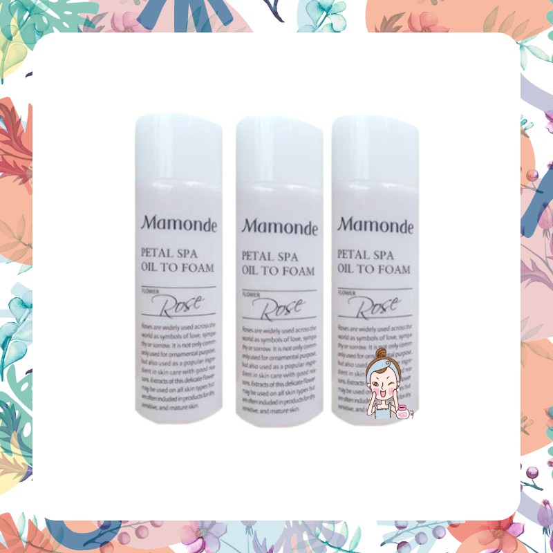 mamonde petal spa oil to foam cleanser