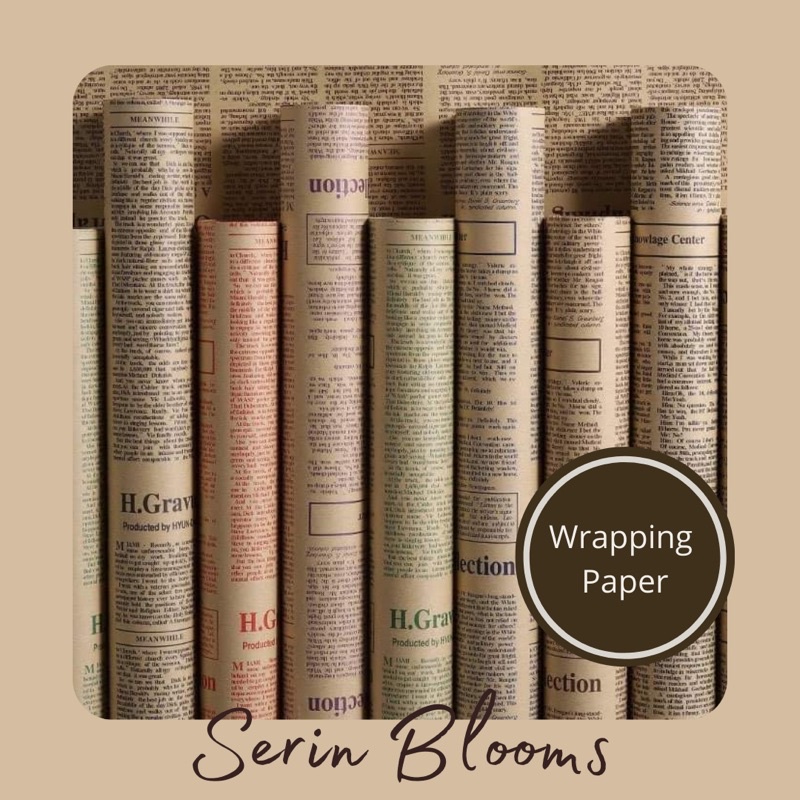 NewsPaper wrapping paper/Vintage design Shopee Philippines