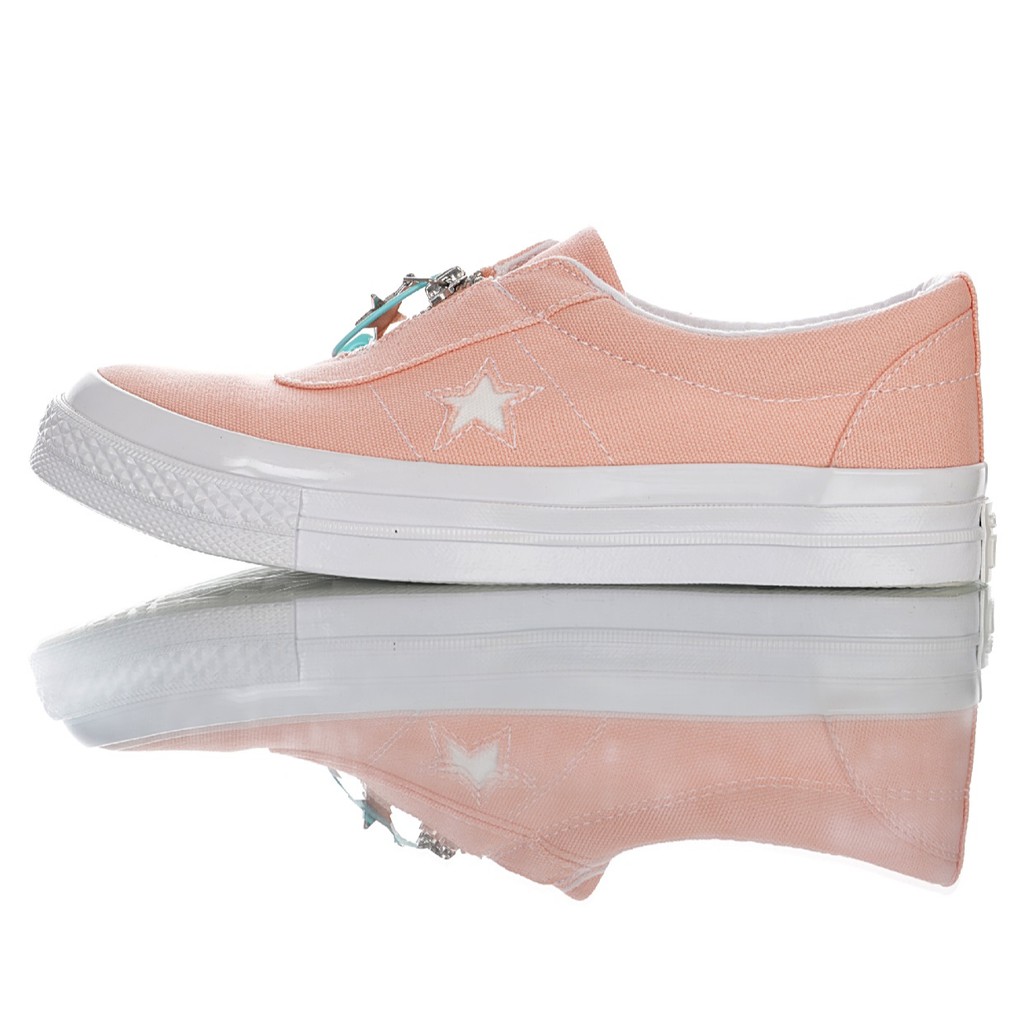 100% Original Converse One Star Sunbaked Slip-on Ox Cherry Casual Sneakers For Women | Shopee Philippines