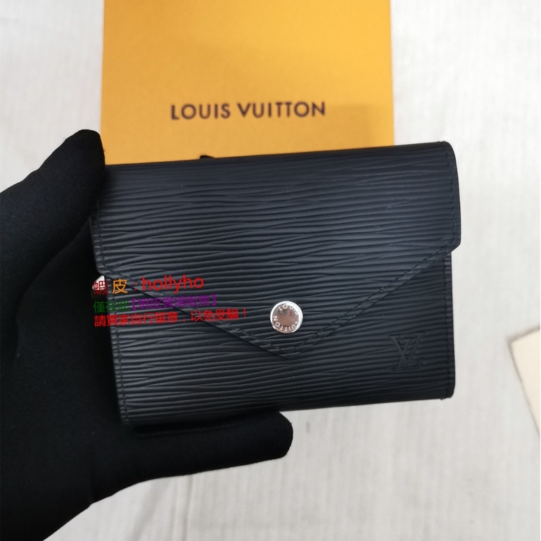 LOUIS VUITTON/Louis Vuitton LV VICTORINE wallet water ripple tri-fold ...