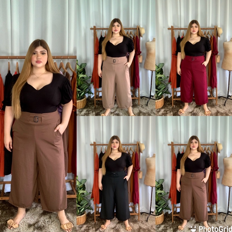 PLUS SIZE : PENNY TROUSER | Shopee Philippines