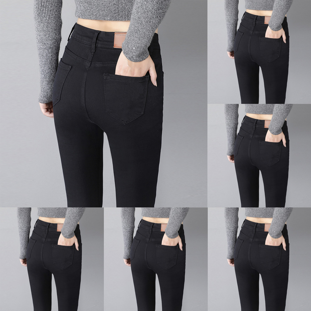ankle length black jeans for ladies