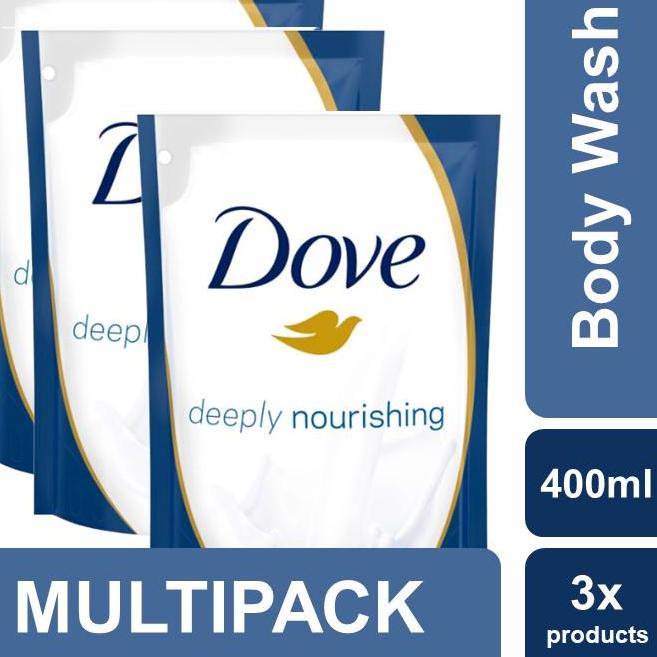 Dove Deeply Nourishing Body Wash Refill 400ml Multi Pack Shopee