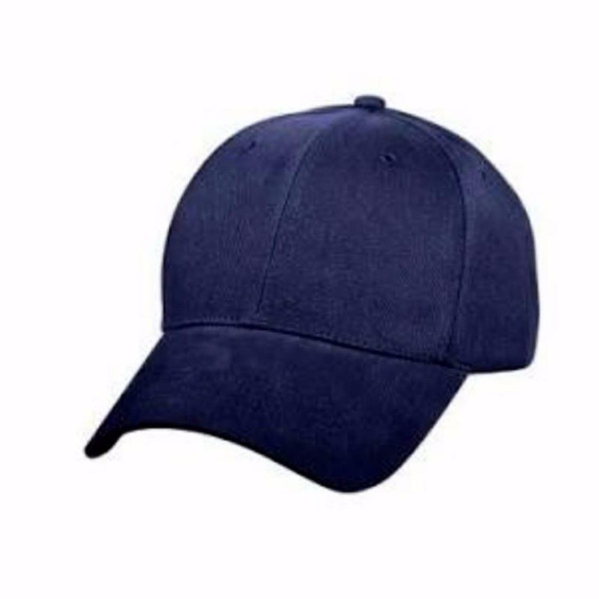 plain navy blue baseball cap