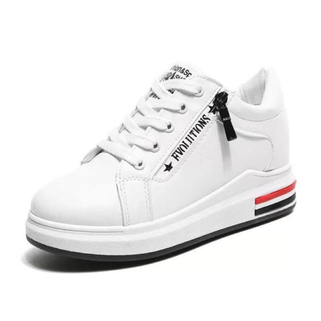 high top hidden wedge sneakers