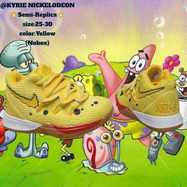 spongebob rubber shoes