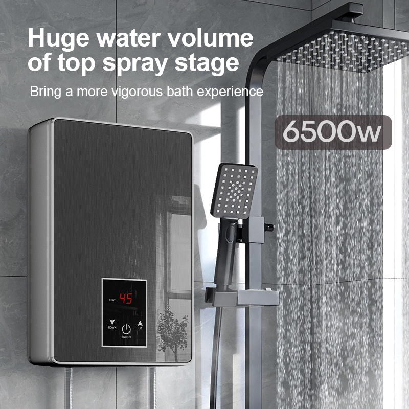 IMUTO 6500W Flagship Hot And Cold Shower Water Heater Shower For Bathroom Set LCD Instant Heater - Image 2