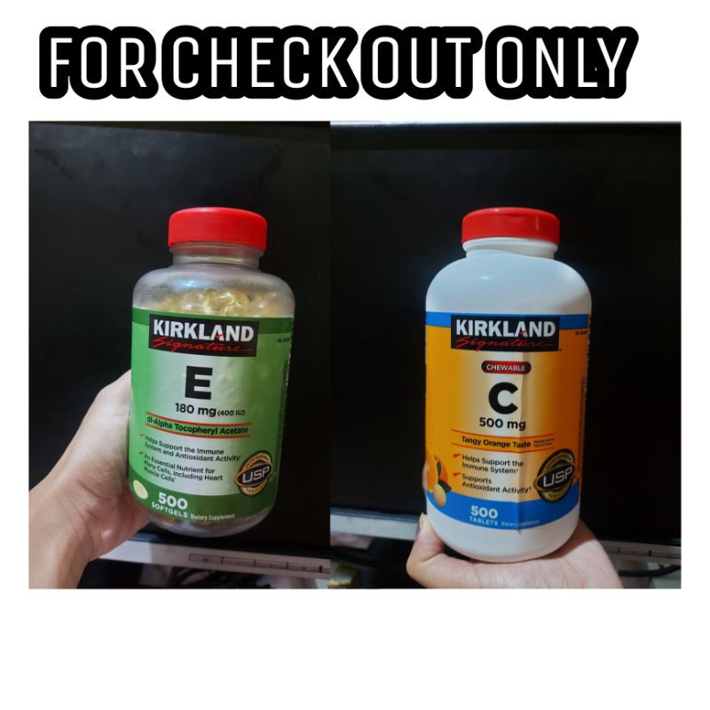 kirkland Vitamin C and E (CHECK OUT ONLY) Shopee Philippines