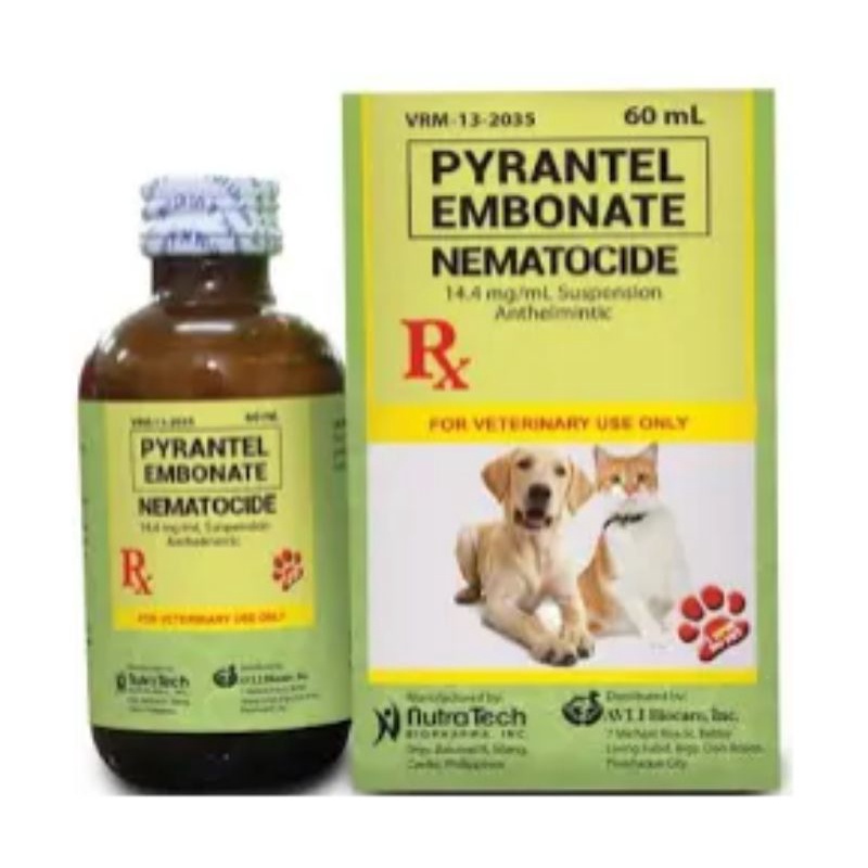 Pyrantel Embonate NEMATOCIDE for Dogs puppy and cats pets Shopee