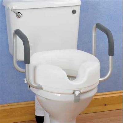 toilet seat with handles