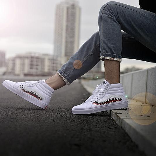 vans x bape sharktooth