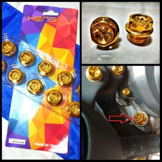 engine oil bolt gold hengs brand price for 1pcs only good quality made