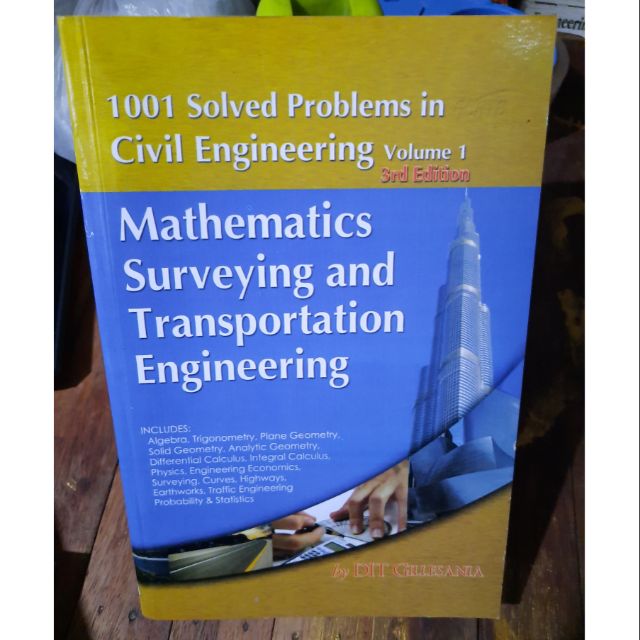 1001 mathematics surveying transportation engineering 3rd ed by dit