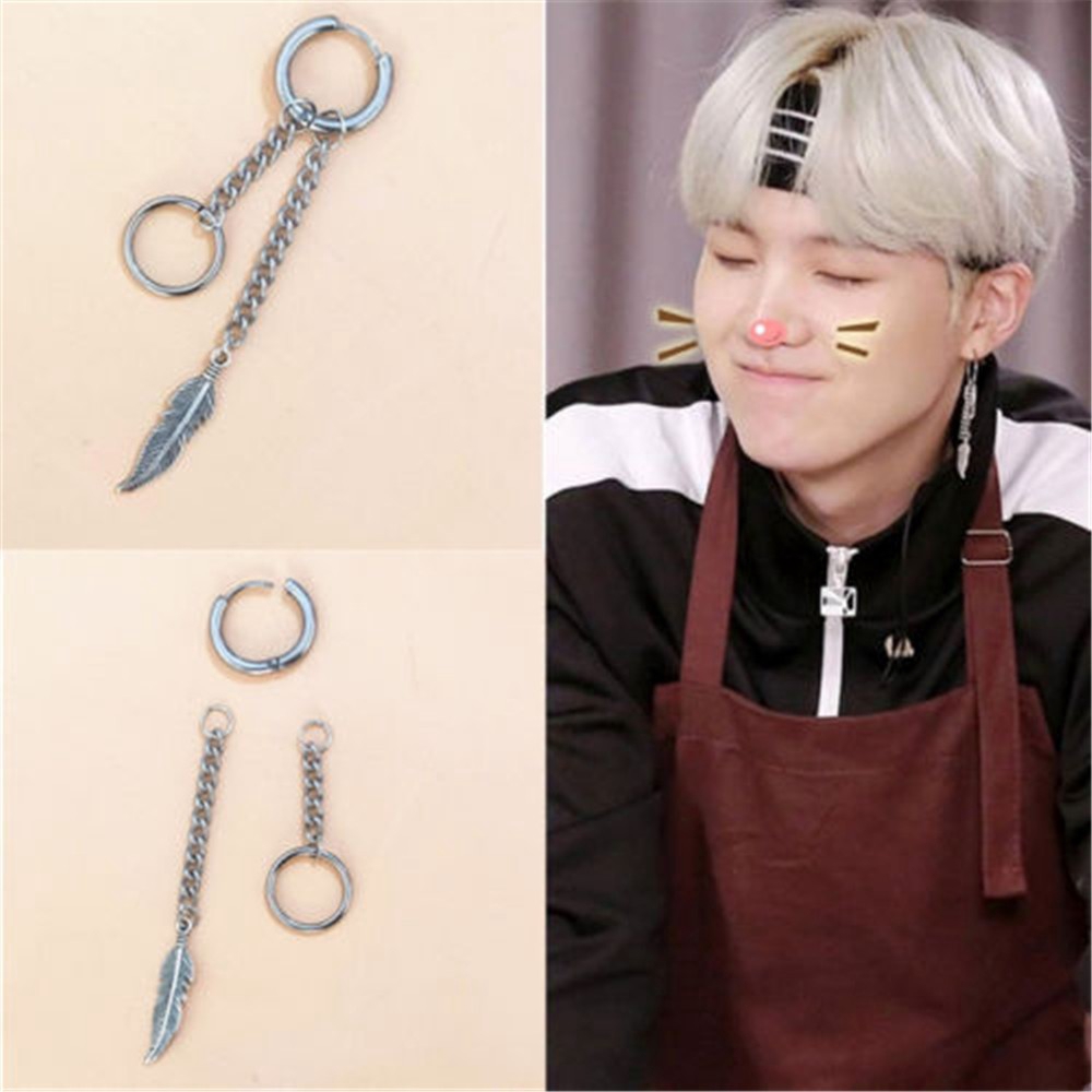 Fr731 Kpop Bts Bangtan Boys Album V Dna Stud Earring Jewelry