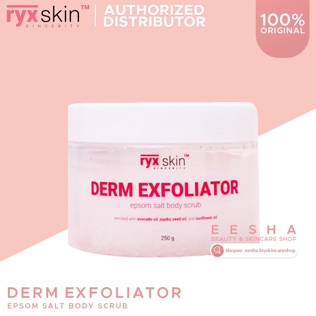 Ryx Skin Sincerity Derm Exfoliator Epsom Salt Body Scrub 250g | Shopee ...