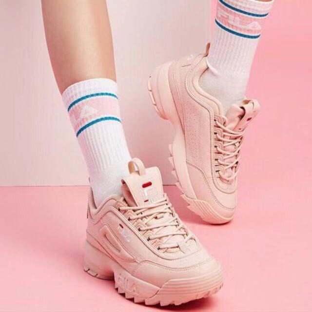 fila disruptor dusty pink