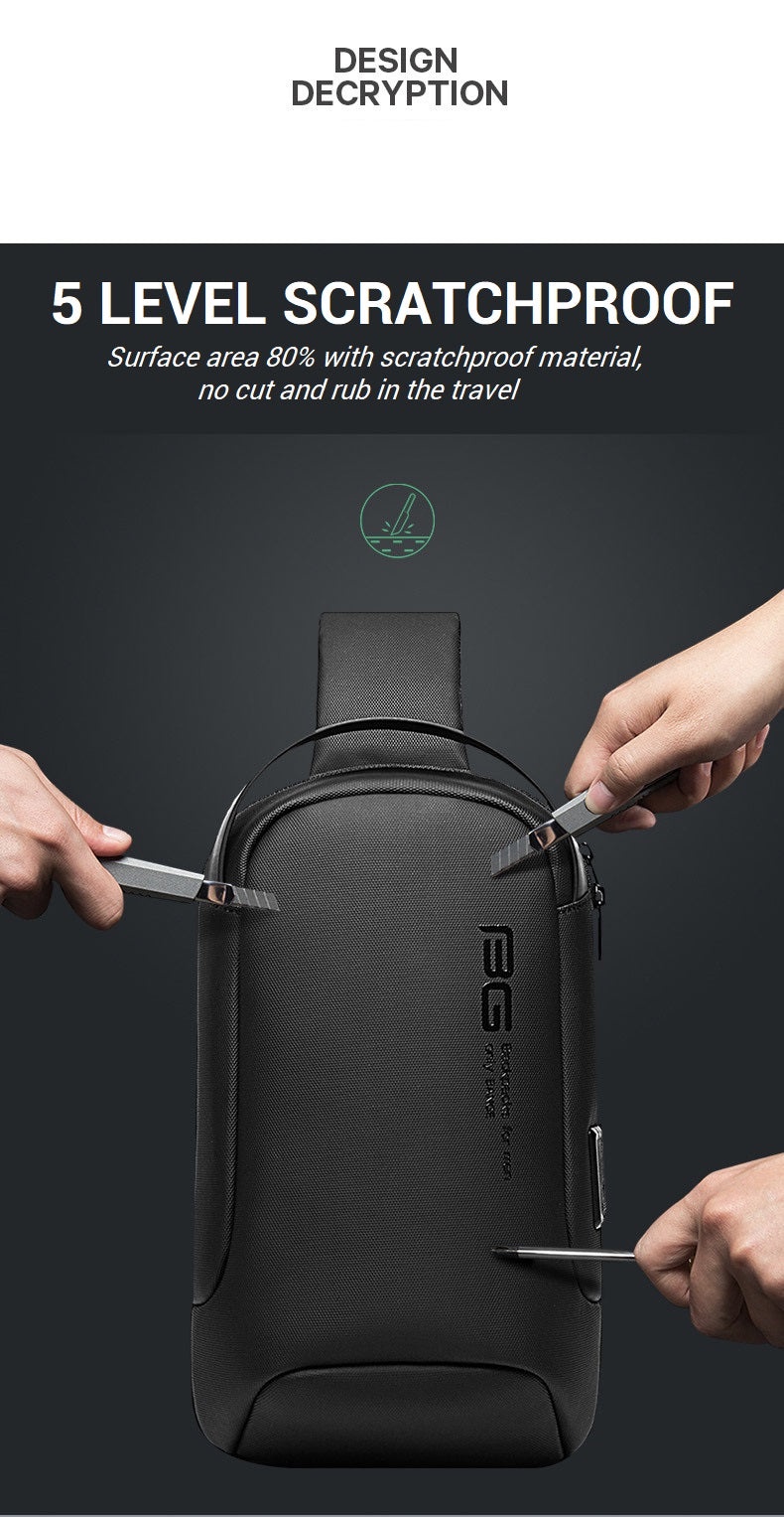 7221 BANGE Premium Quality Bag Crossbody Bag Anti Theft YKK Zipper