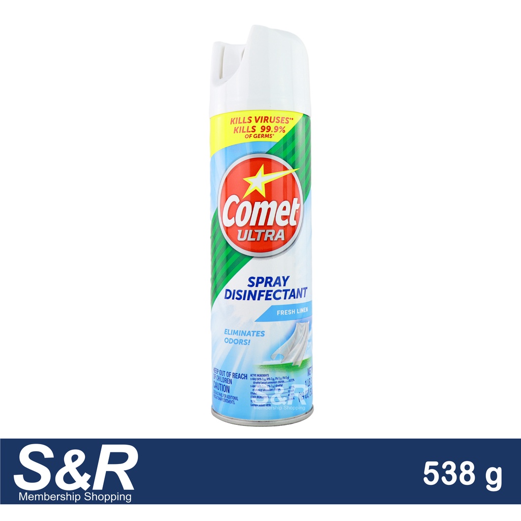 Comet Ultra Spray Fresh Linen Disinfectant Spray 538g Shopee Philippines
