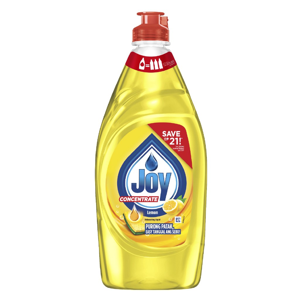 Joy Lemon Dishwashing Liquid Bottle (495mL) Shopee Philippines