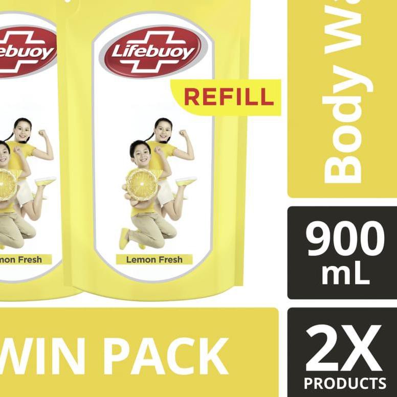 Lifebuoy Lemon Fresh Refill Liquid Soap 900 ml Twin Pack Shopee