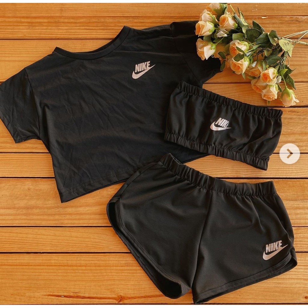 3 in 1 kids crop top terno | Shopee Philippines