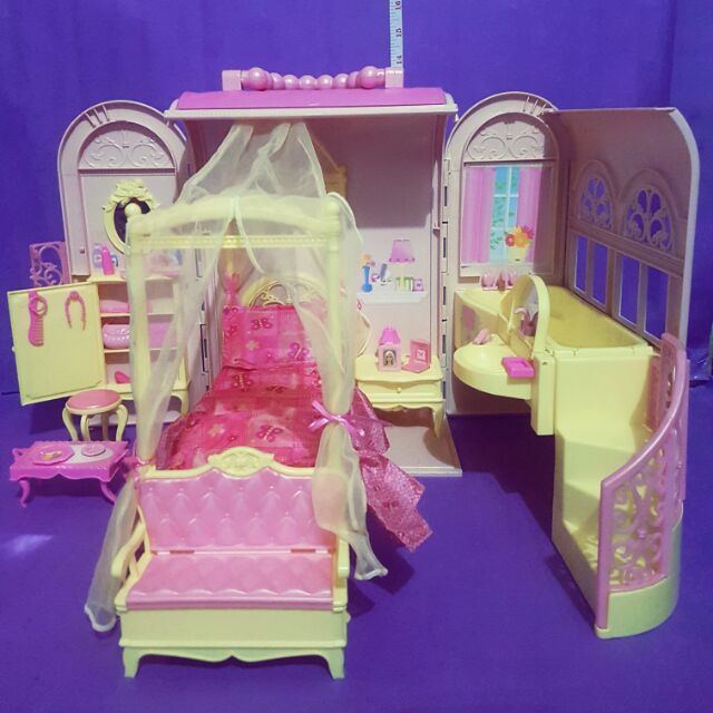 barbie bed and bath playset