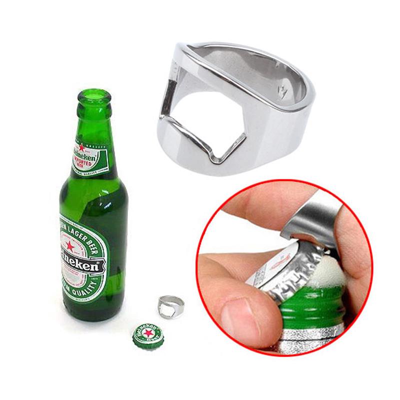 Stainless Steel Beer Finger Thumb Bottle Mini Opener Fashion Bar Tool