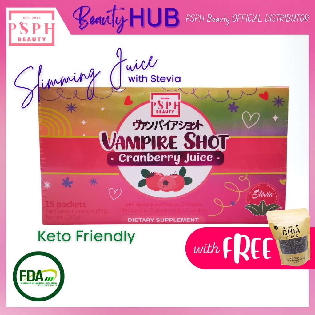 PSPH Beauty Vampire Shot Cranberry Juice / Blue Lemonade Juice with ...