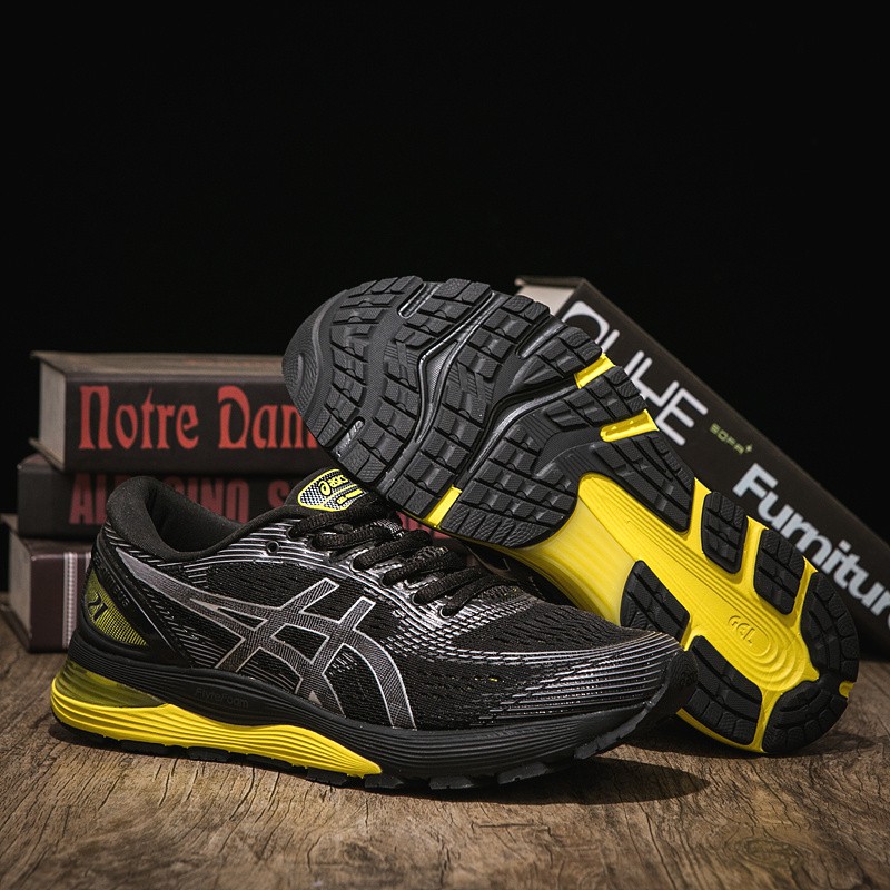 asics black yellow
