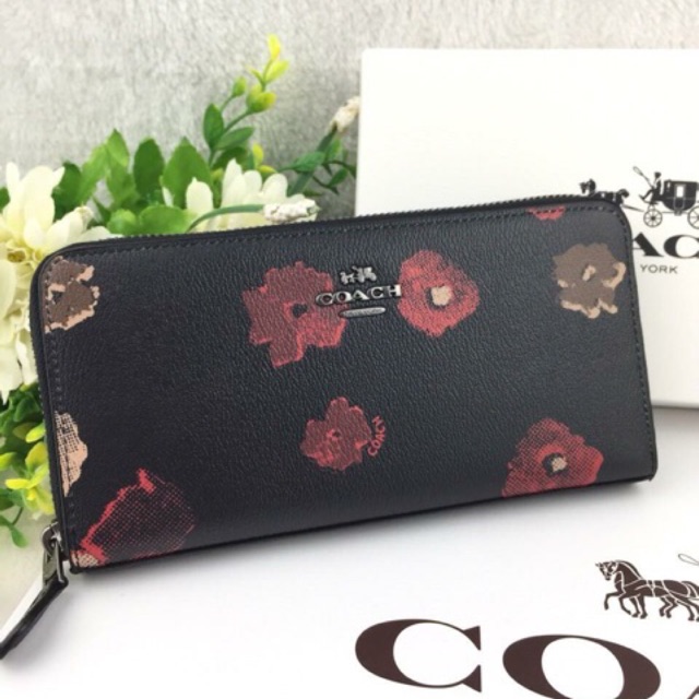 coach wallet floral