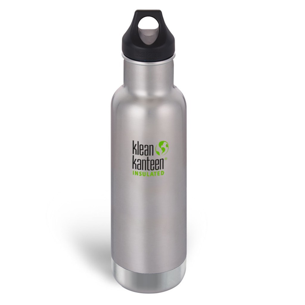 Klean Kanteen 20oz Classic Insulated Drinking Bottle Tumbler (Brushed
