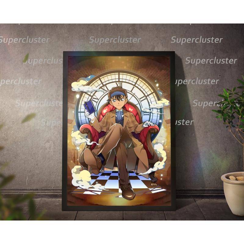 Anime Canvas Detective Conan Gold Limited Painting Poster Wall Print Pictures Home Decoration