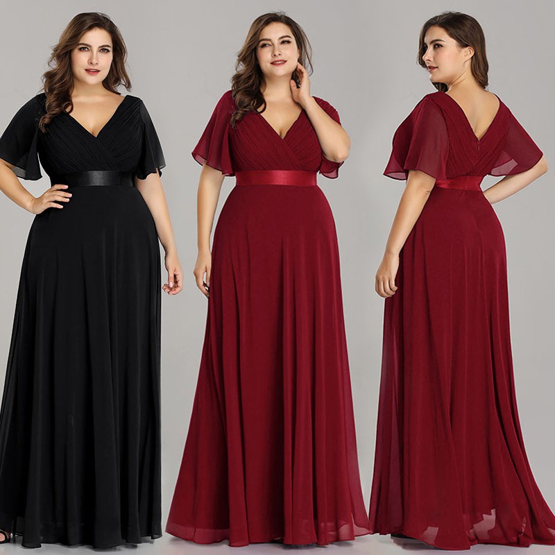 evening dresses for plus size