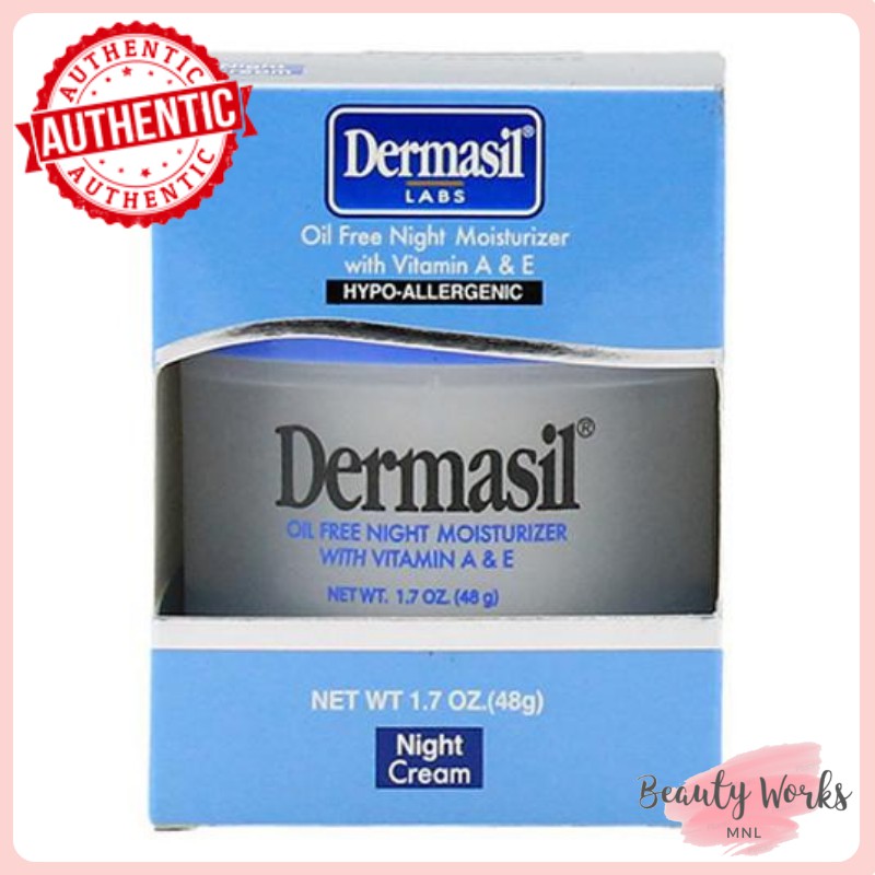 dermasil oil free night cream