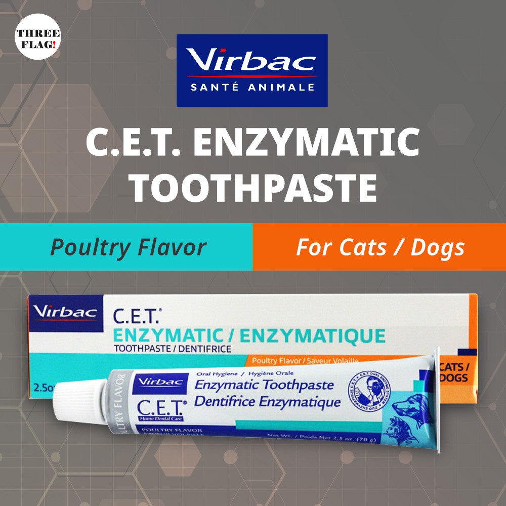 Virbac C.E.T. Enzymatic Toothpaste for Dogs and Cats 70g Poultry