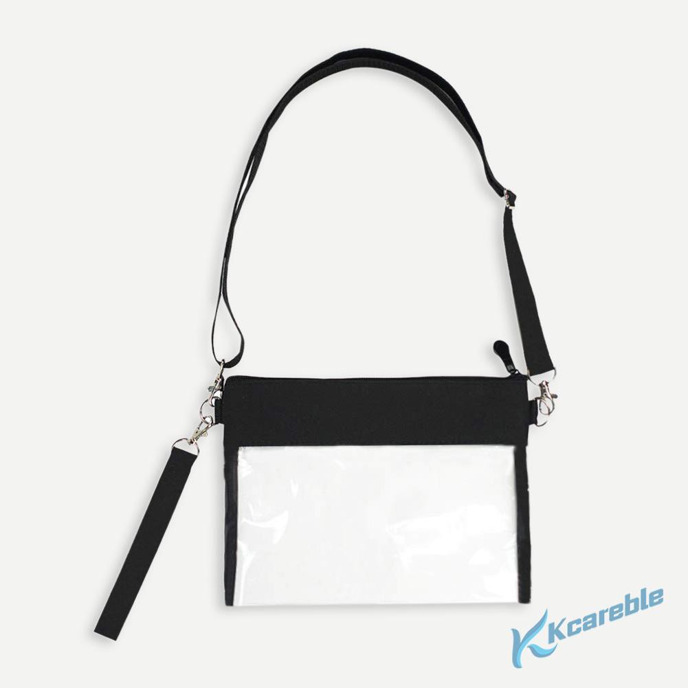 clear crossbody clutch