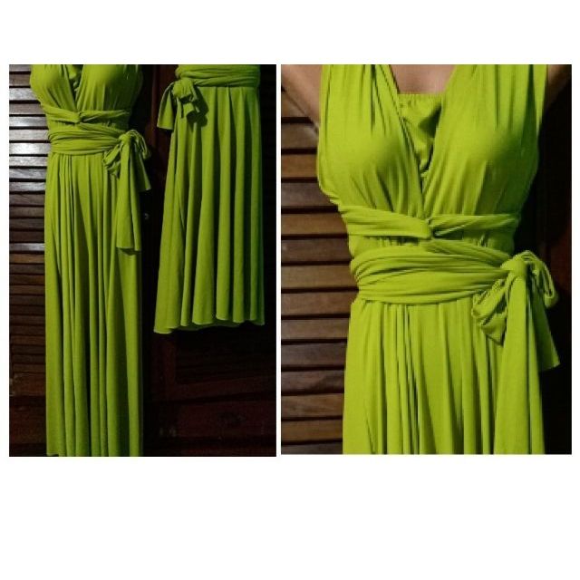 apple green dress