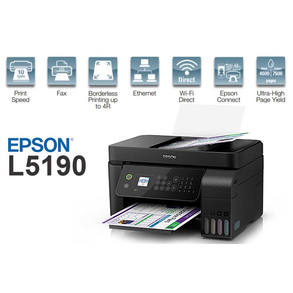 Epson L5190 Wi Fi All In One Ink Tank Printer Shopee Philippines 5049